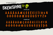 Skew Spine, a Sans Serif Font by BBtypeStudios (Thumbnail 11 of 11)