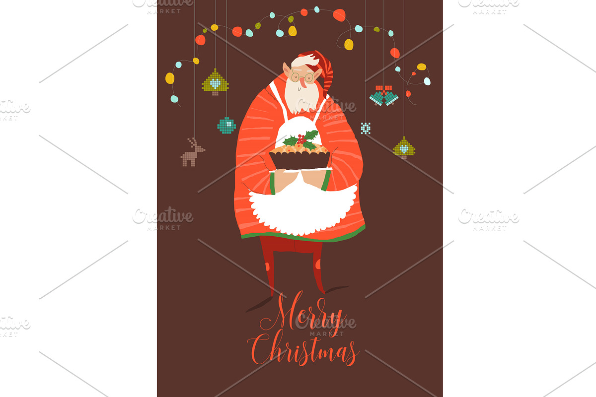 Christmas and Happy New Year, an Object Illustration by Maria Starus