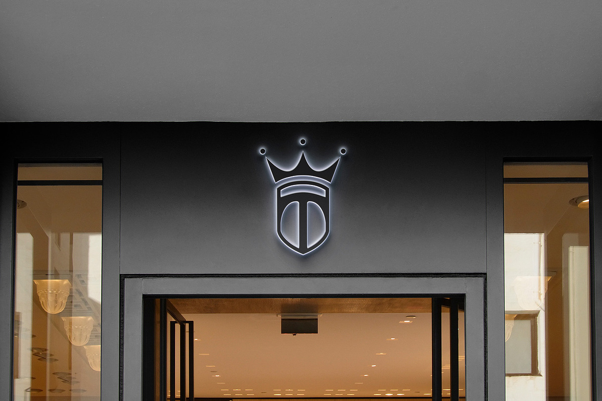 Logo Mockup Luxury Store Glow Sign, a Product Mockup by Asylab (Photo 4 of 5)