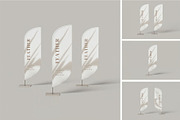 Feather Flag Mockup, an Advertising Mockup by zpackcreative (Thumbnail 1 of 5)