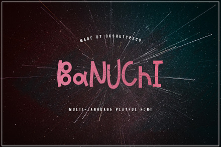 Banuchi, a Handwritten Font by Alexander Tiunov
