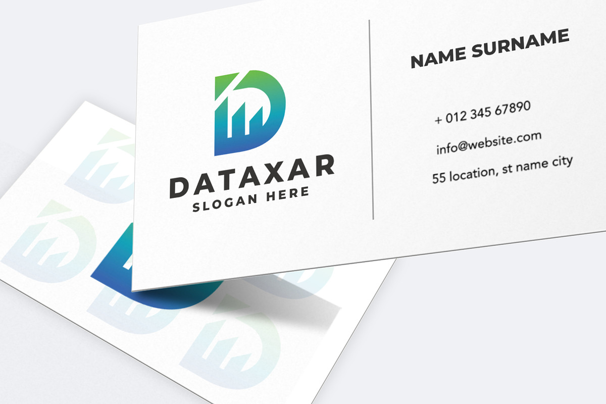 Letter D with Bar Chart and Graph, a Branding & Logo Template by Design_Planet (Photo 3 of 3)