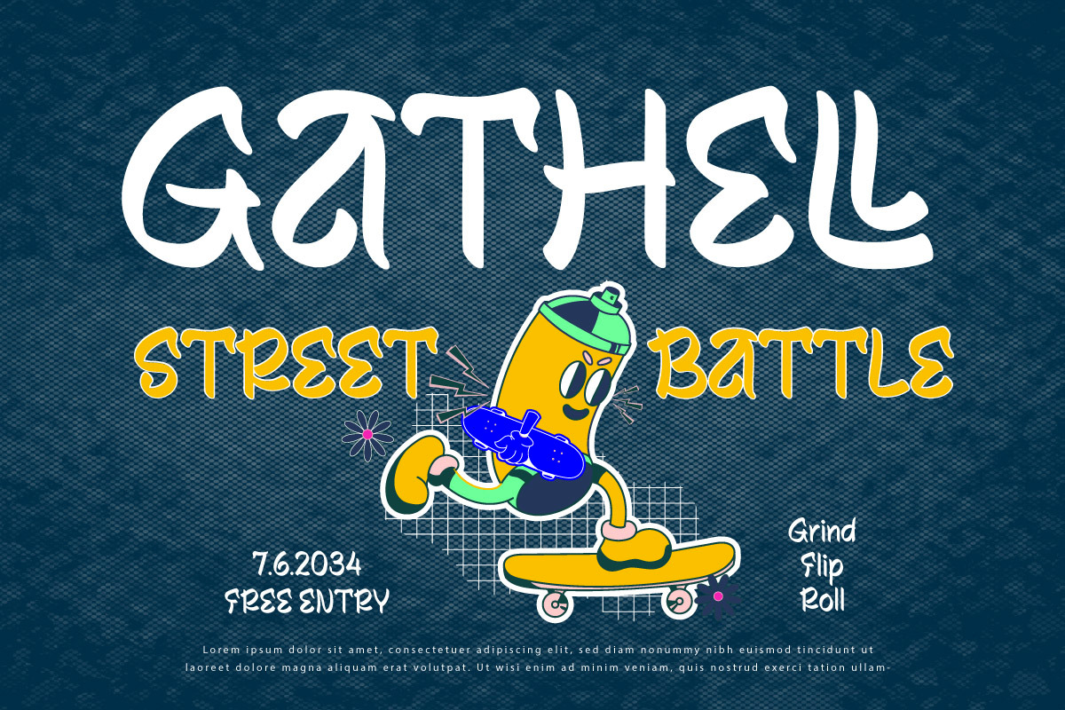 Jagrof - Graffiti Display Font, a Handwritten Font by twinstd (Photo 5 of 7)
