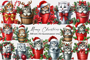 Meowy Christmas Clipart, an Illustration by Designworld (Thumbnail 1 of 5)