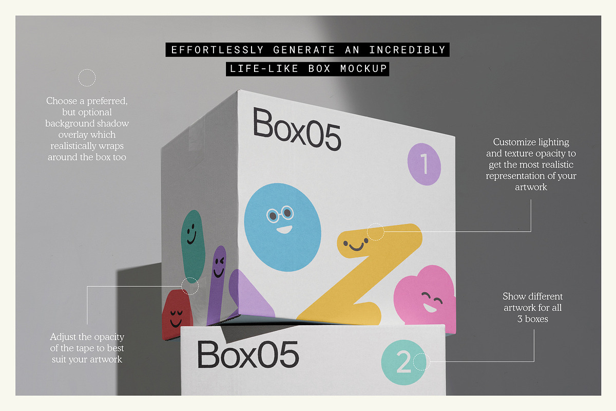 Packaging Box 05 Mockup, a Packaging Mockup by mockstar (Photo 3 of 12)