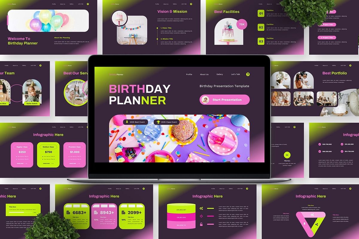 Birthday Planner - Birthday Keynote preview 3