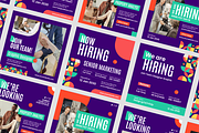 Modern We Are Hiring Instagram Post, a Social Media Template by SquidPixey (Thumbnail 6 of 6)