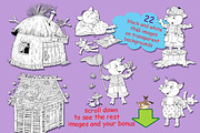 The Three Little Pigs bundle, an Animal Illustration by Haso (Thumbnail 10 of 10)