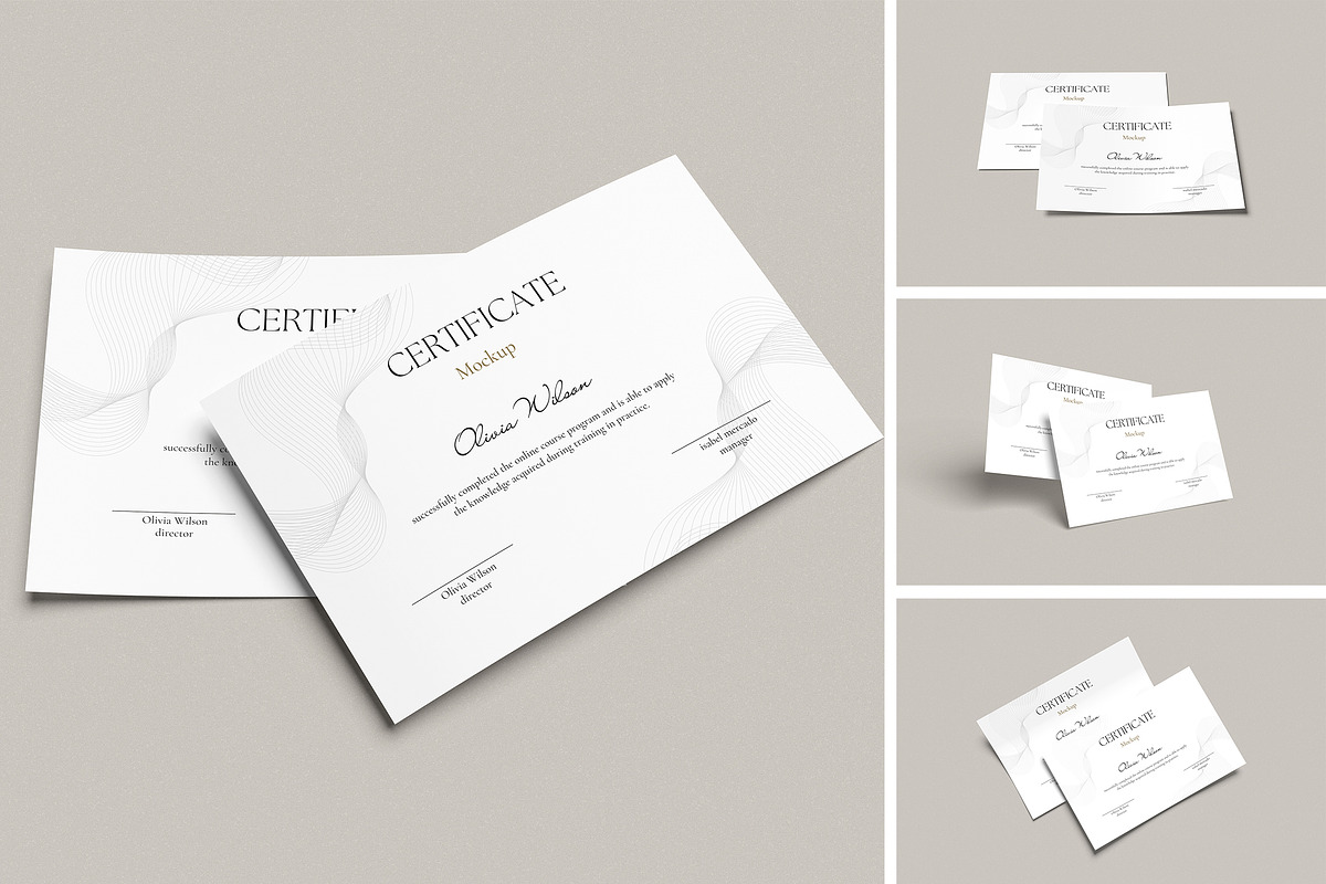 Certificate Mockup, a Brochure Template by Twins_studio926 (Photo 1 of 5)