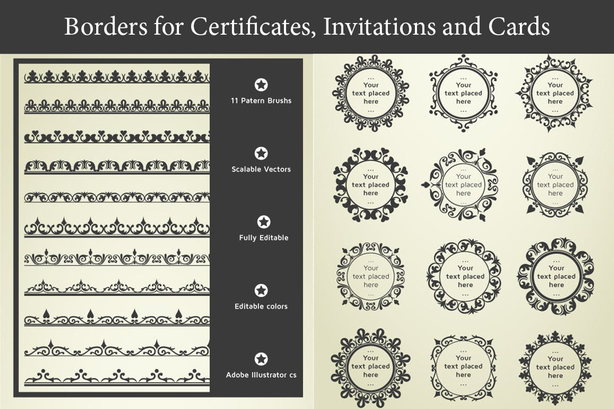 Useful Borders for Certificates preview 2