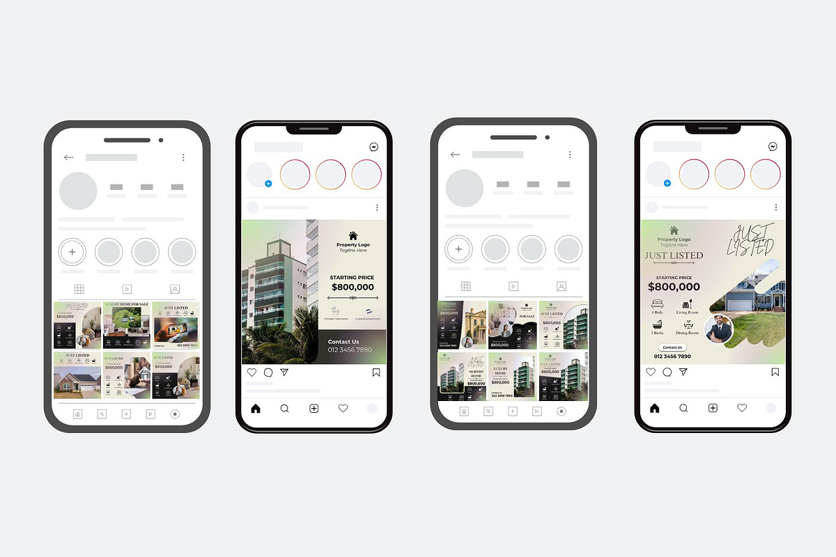 Just Listed | Canva | 50 post, a Social Media Template by Mohammad Sarfaraz (Photo 4 of 5)