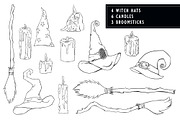Classic Halloween Inky Illustrations, a Decorative Illustration by The Digital Prop Shop (Thumbnail 3 of 7)