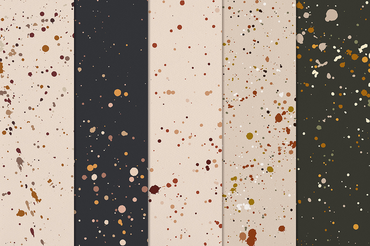 Ink Splatter Patterns Volume 003, a Pattern Graphic by Megs Lang (Photo 7 of 15)