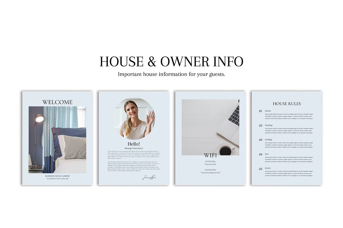 Airbnb Welcome Book Template, a Magazine Template by Templits (Photo 4 of 9)
