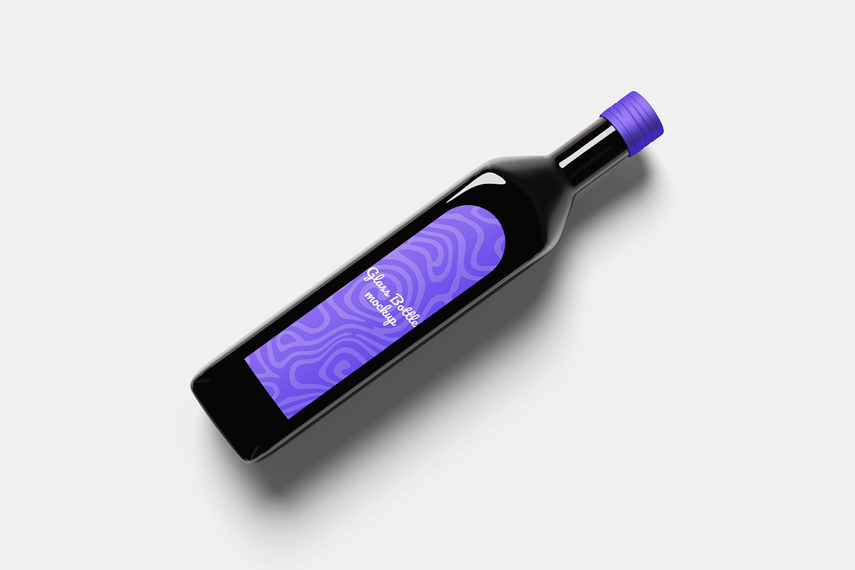 Glass Bottle Mockup, a Packaging Mockup by Hazzpro_Std (Photo 2 of 5)