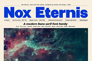 Nox Eternis - Sans serif font family, a Sans Serif Font by Artistic & Unique (Thumbnail 1 of 15)