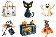 Vintage Halloween Clipart, an Illustration by OK Design (Thumbnail 4 of 5)