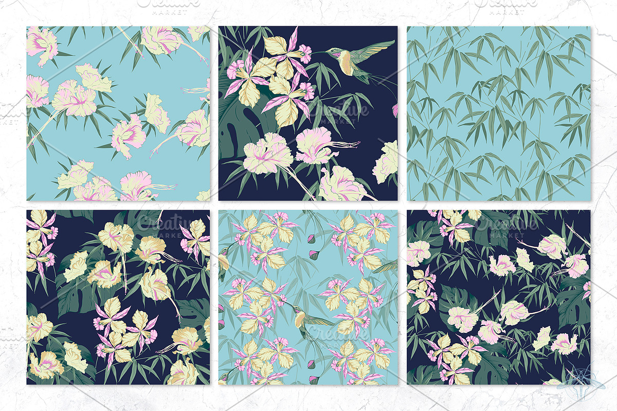 Paradise | Vector patterns, a Pattern Graphic by Tanya Vollar (Photo 4 of 10)