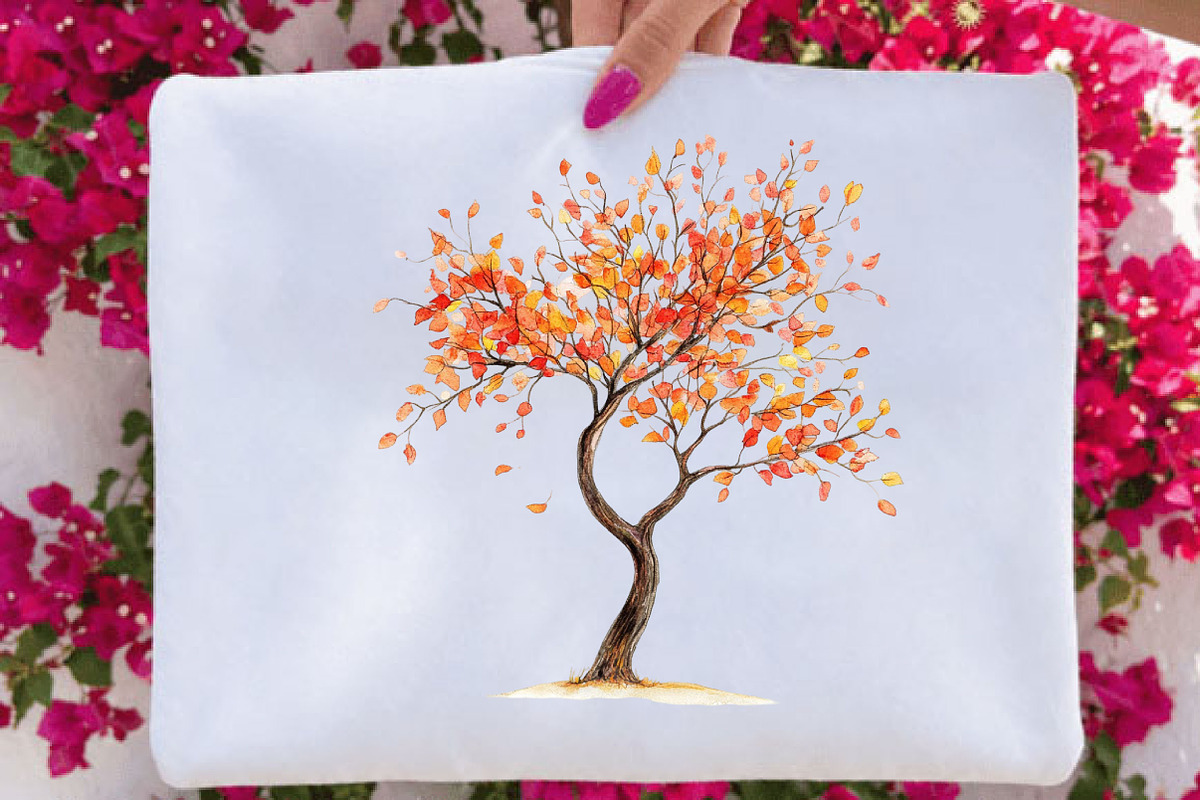 Watercolor Autumn Tree PNG Clipart, a Seasonal Illustration by SVGArt (Photo 3 of 5)
