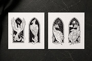Magic Beasts Engraving Style Vector, an Animal Illustration by Croisy (Thumbnail 4 of 8)