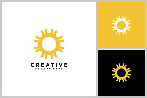 Minimalist Sun Icon Vector, a Seasonal Illustration by quadrazo
