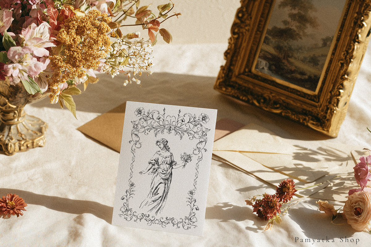 The Baroque Era- Vintage Vector set, a Decorative Illustration by Pamyatka Shop (Photo 15 of 23)
