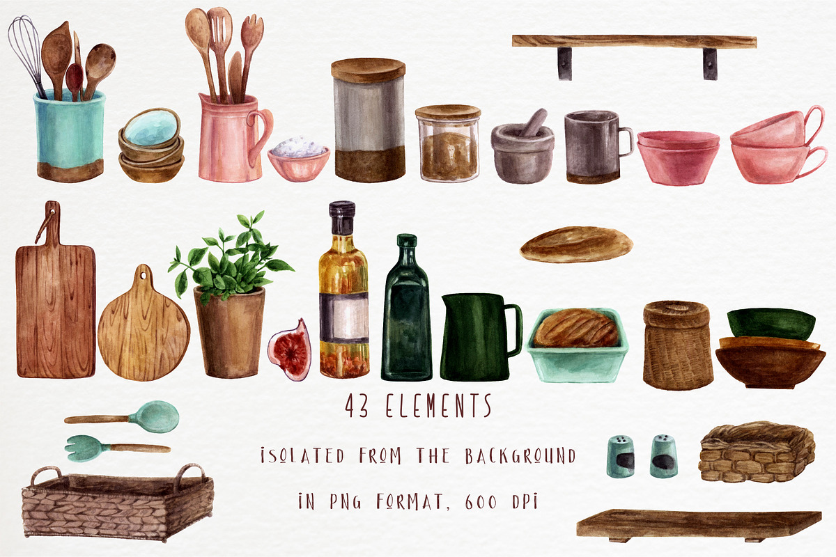 Kitchen accessories, a Food Illustration by a_ptichkina (Photo 2 of 5)