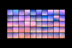 Sky 100 Gradient Backgrounds