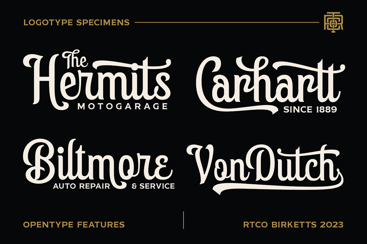 Birketts - Classy Motorcycle Font, a Script Font by Roams Type (Photo 2 of 8)