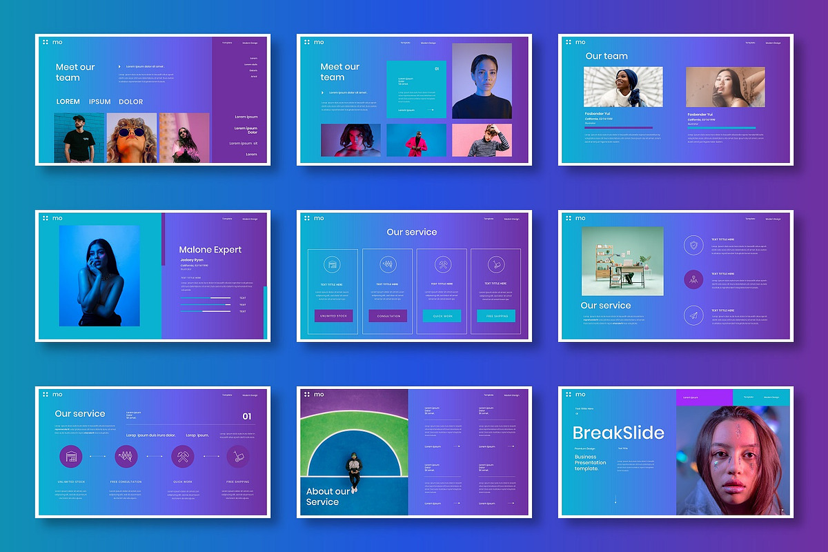 Malone - Business Google Slide, a Presentation Template by Dens Creative Studio (Photo 3 of 6)