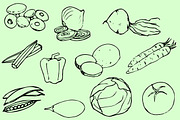 Vegetables Vector Clip Art / Icons, an Icon by Responsive Business Theme (Thumbnail 2 of 2)
