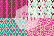 Pink Ikat Digital Paper, a Pattern Graphic by Hello Talii (Thumbnail 2 of 4)