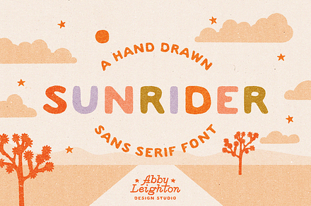 SUNRIDER by Abby Leighton, a Sans Serif Font by Abby Leighton Studio