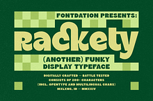 Rackety | Funky Display Typeface by  in Fonts
