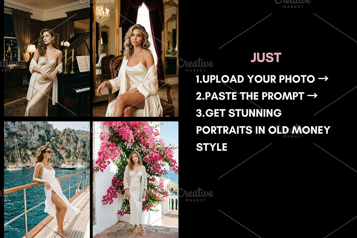 100 Old Money AI Photo Prompts, a Beauty & Fashion Photo by Selenique Studio (Photo 3 of 7)