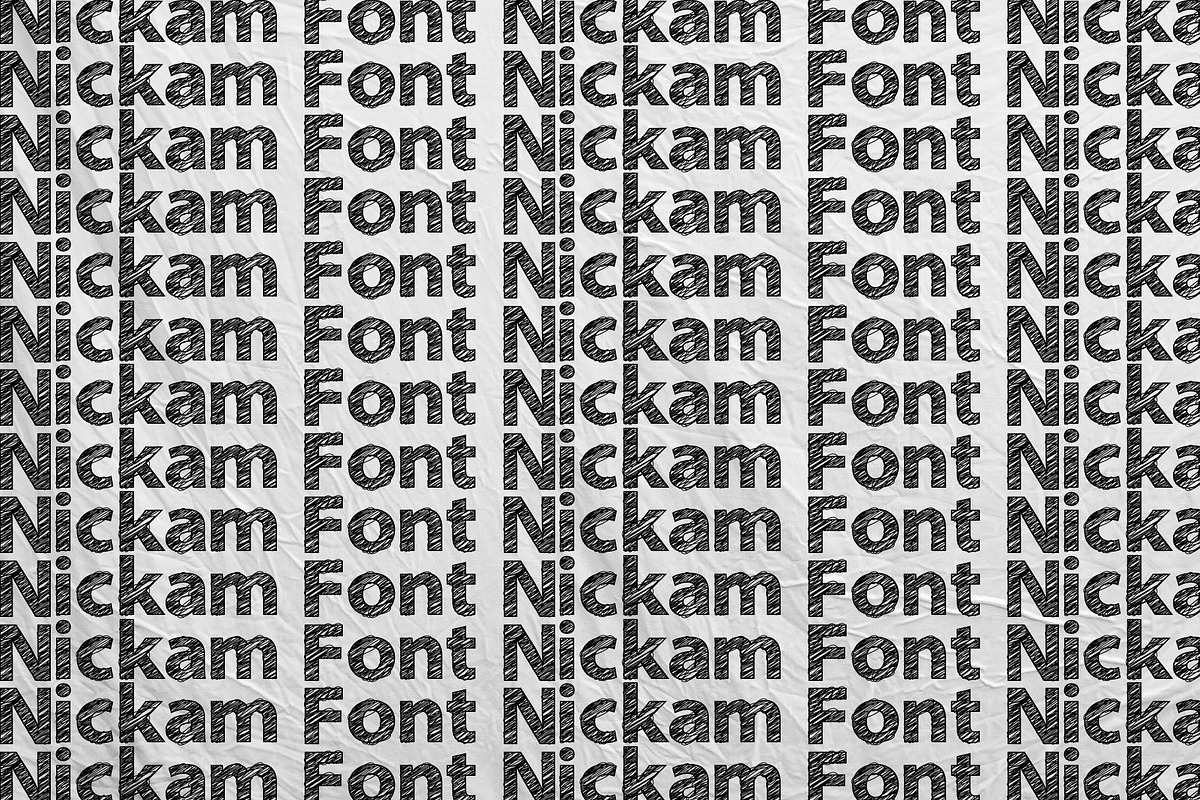 Nickam, a Font by Nickhard (Photo 4 of 5)
