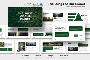 The Lungs of Our Planet - Keynote, a Presentation Template by Iqsiart Studio