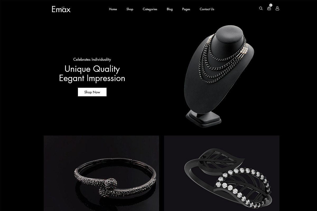 Emax - Jewelry Store Shopify Theme, a Shopify Template by Team90Degree (Photo 1 of 6)
