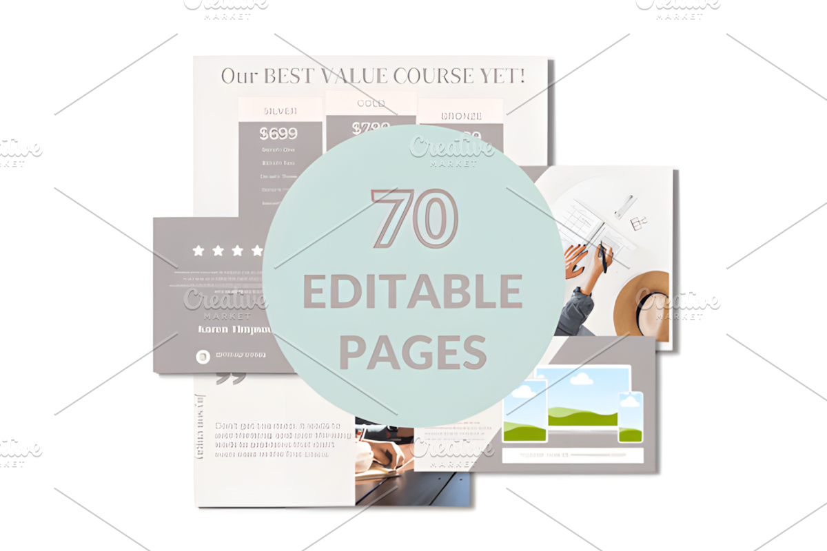 70 Page Webinar & Slide Deck Templat, a Presentation Template by Ink Gallery (Photo 7 of 7)