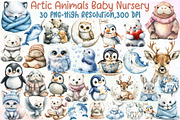 Artic Animals Baby Nursery Cliparts, an Illustration by Sublimation Artist (Thumbnail 1 of 6)