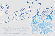 CS Amilia Dashed, a Script Font by Craft Supply Co. (Thumbnail 5 of 8)