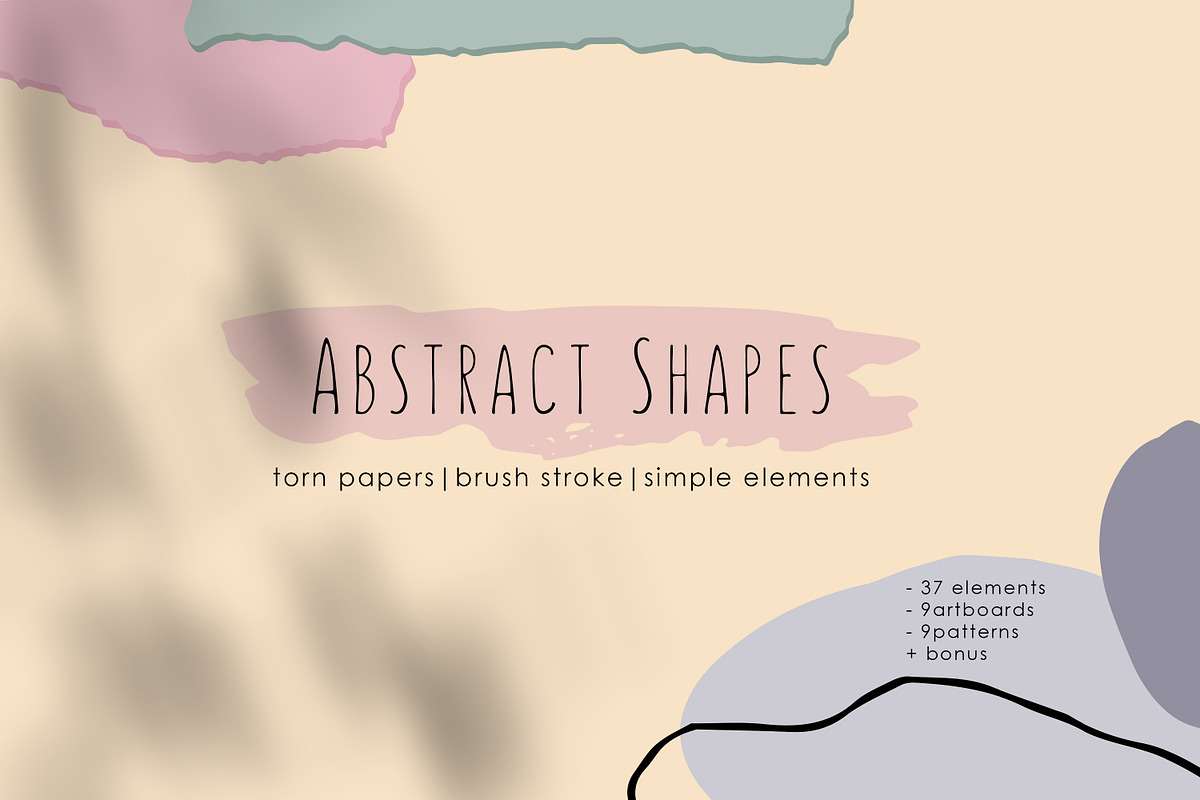 Abstract Shapes. Graphic Collection, an Illustration by Alisha Gronska (Photo 1 of 9)