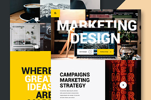 Marketing & Design - Website, a Landing Page Template by Design District