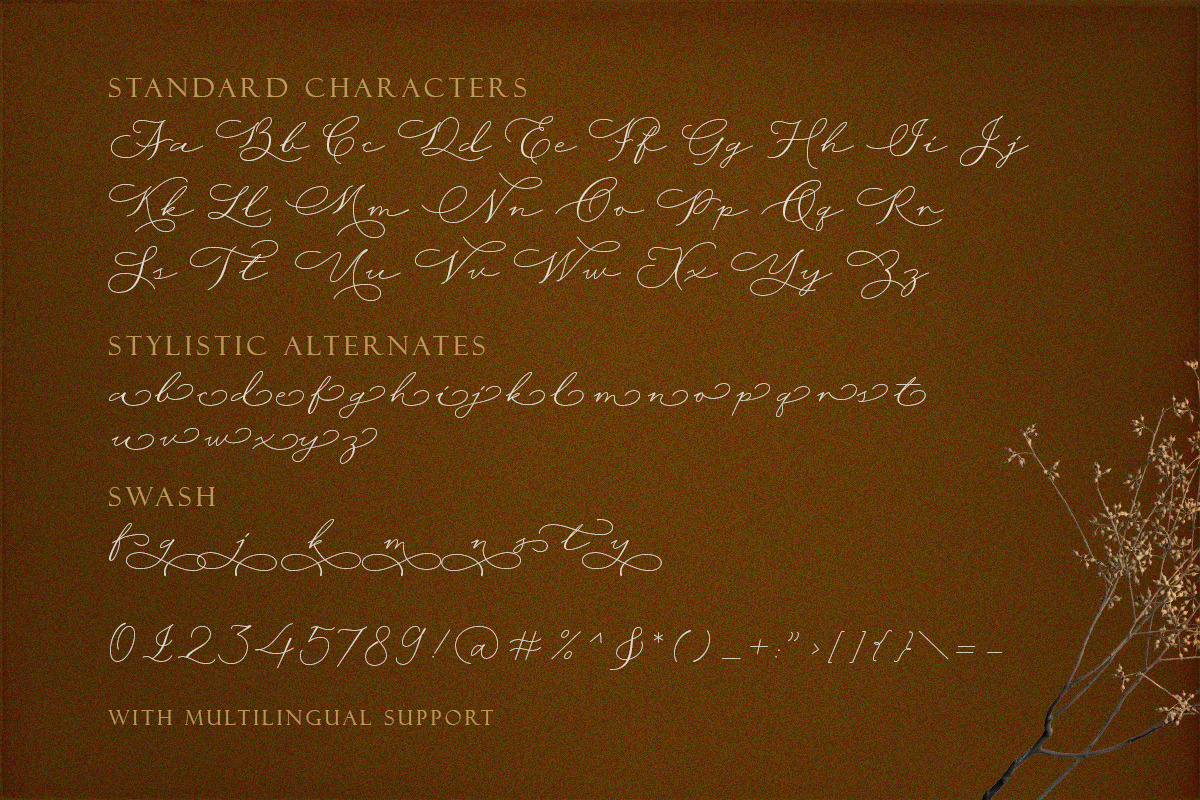 Wisteria Notes - Modern Script Font, a Script Font by Letterhend Studio (Photo 9 of 9)
