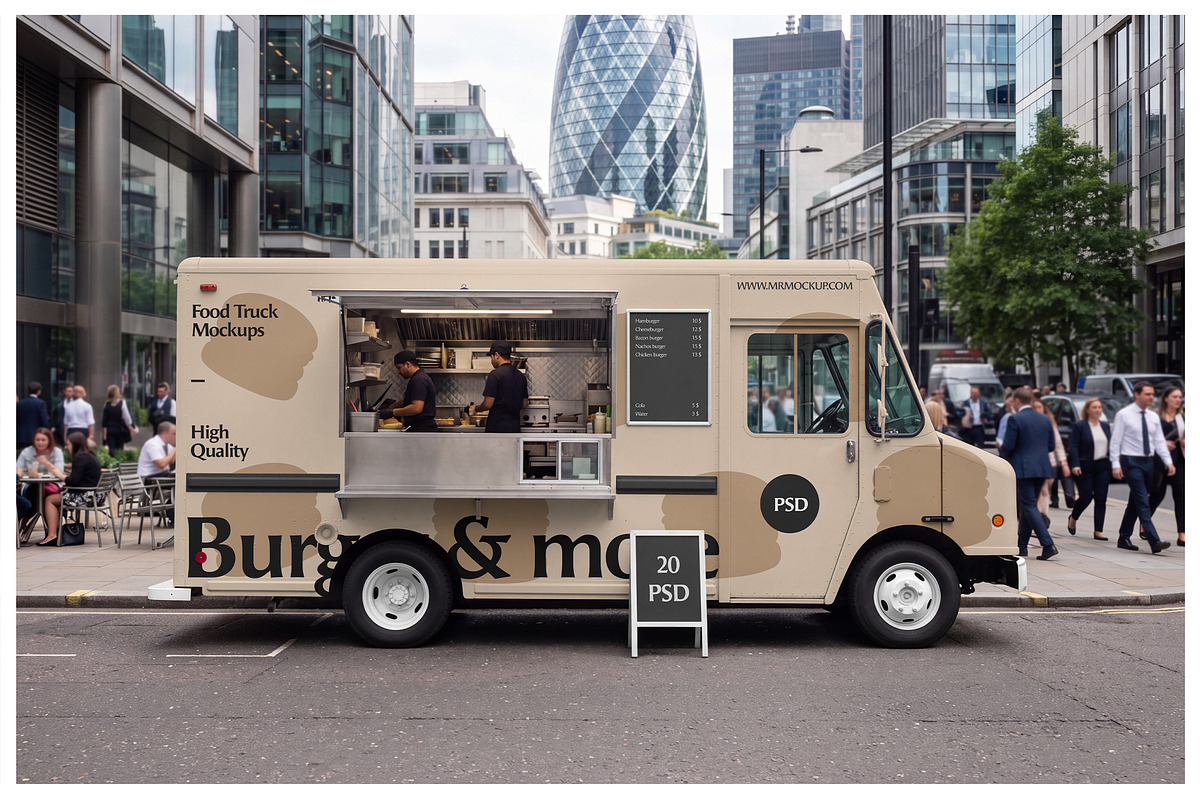 Food Truck Mockups - Vehicle Mockups, an Advertising Mockup by Mr.Mockup™ (Photo 5 of 14)