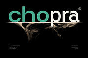 Chopra Typeface, a Sans Serif Font by Glyphminds Studios (Thumbnail 1 of 8)