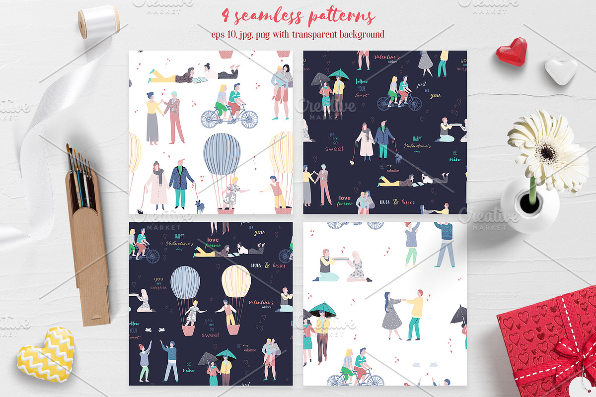 Valentines wishes collection, a Decorative Illustration by kateja (Photo 6 of 7)