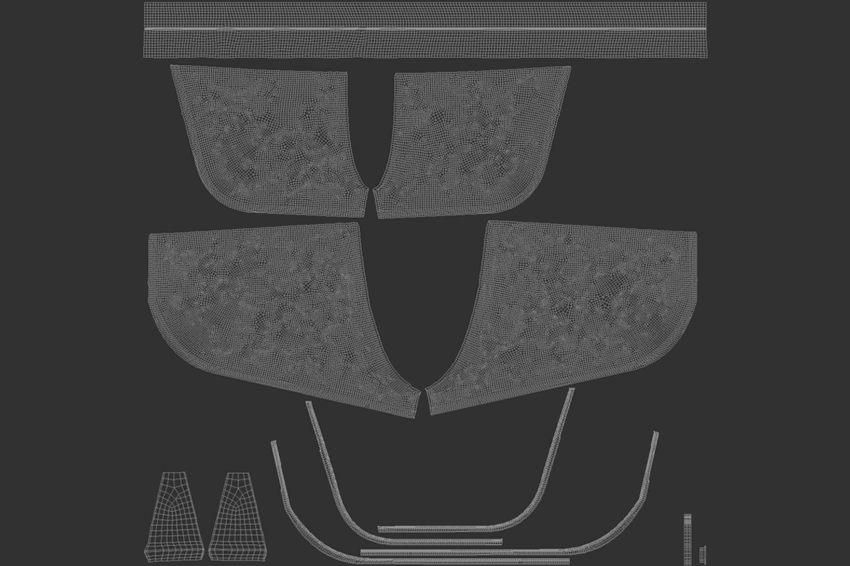 Blue Women Sport Shorts 3D Model, an Object 3D Model by rebrandy (Photo 6 of 9)