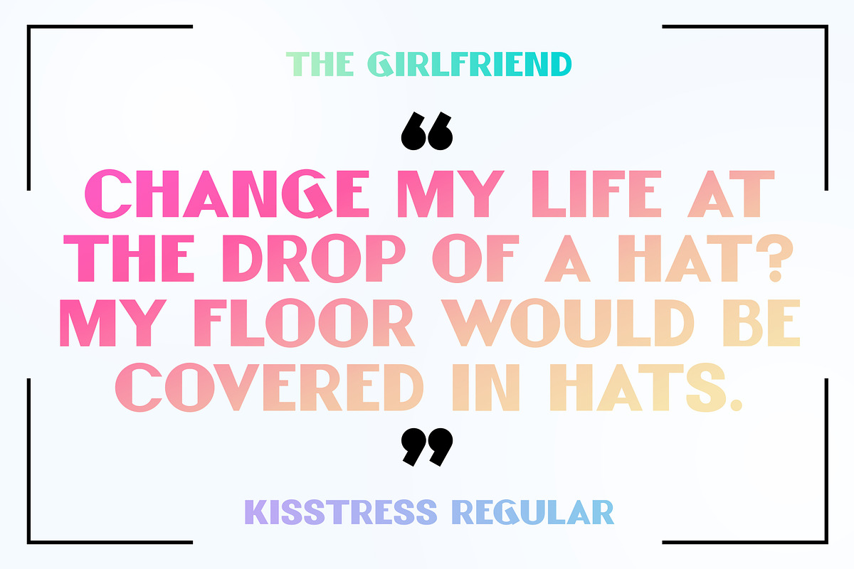 Kisstress | Retro Sans Serif, a Sans Serif Font by Artifact Bazaar (Photo 2 of 10)