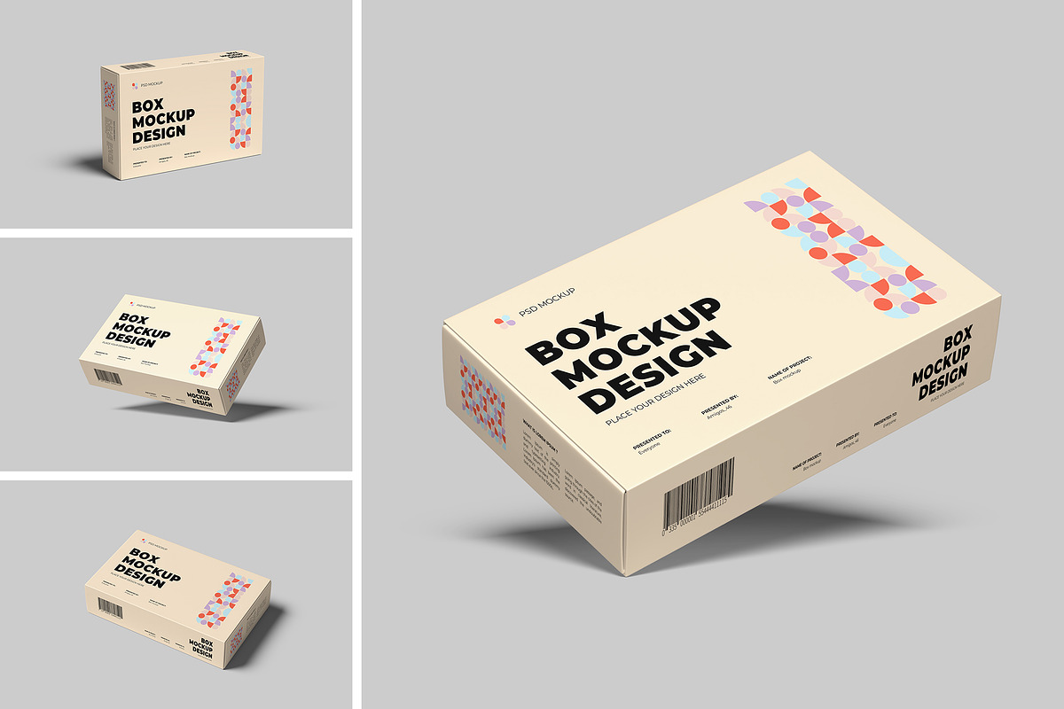 Box Mockup Design, a Packaging Mockup by Amigos__46 (Photo 1 of 5)